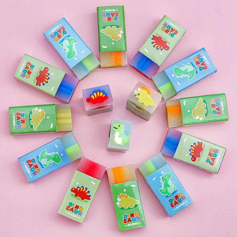 Cute Sandwich-Style Animal/Space/Dinosaur Erasers