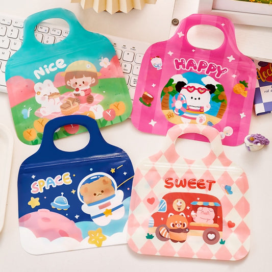 Cute Cartoon Resealable Handle Gift Bags