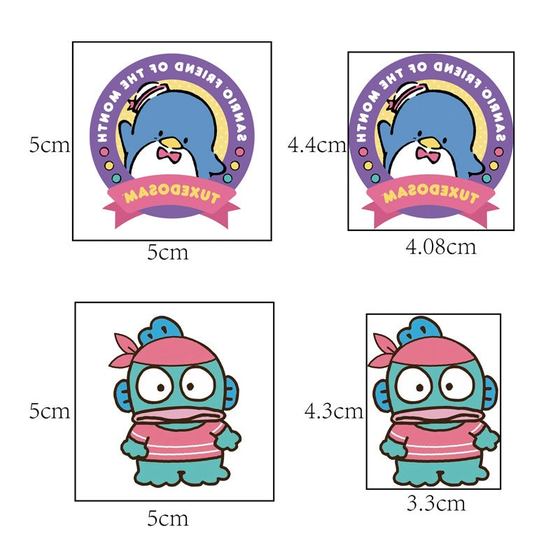 Kids Temporary Tattoo Stickers 5x5cm 20PCS Set