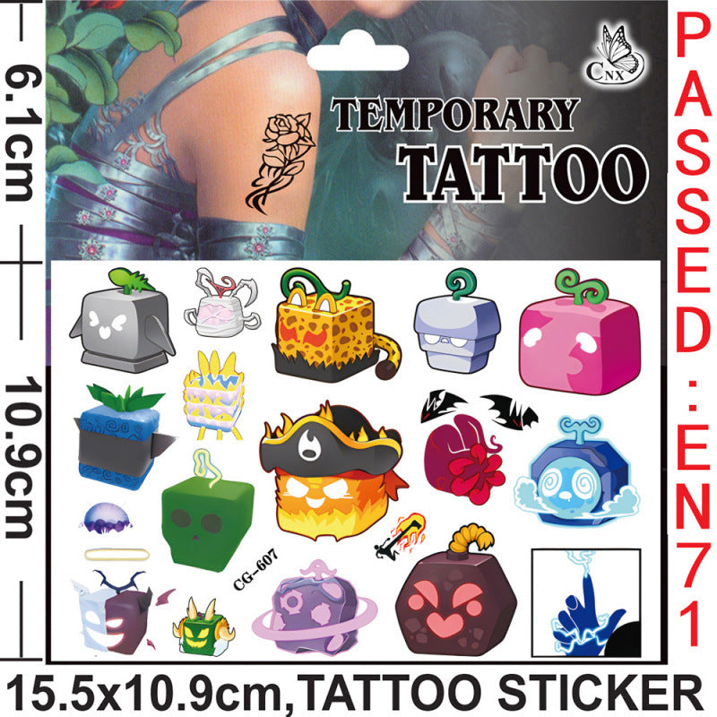 Temporary Tattoos for Kids Single Pack