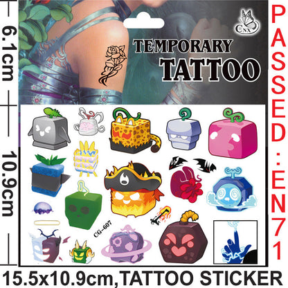 Temporary Tattoos for Kids Single Pack