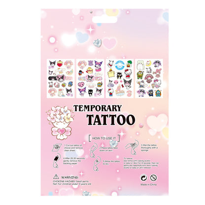 Kids Temporary Tattoos 4 Sheets Gift Set