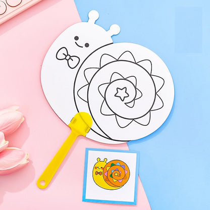 Cute DIY Painting Hand Fan