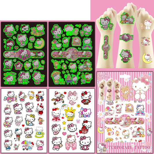 Kids Temporary Tattoos 4 Sheets Gift Set