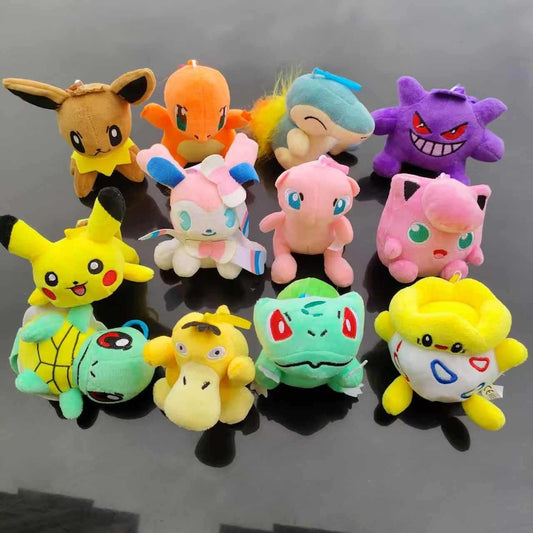 Cute Cartoon Plush Keychain Charms