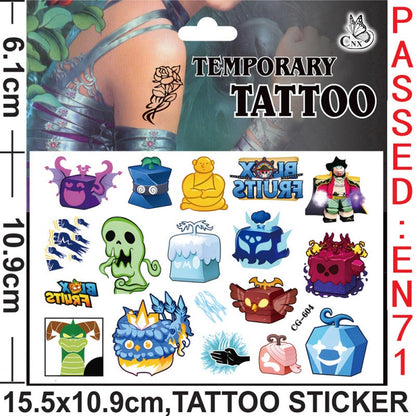 Temporary Tattoos for Kids Single Pack