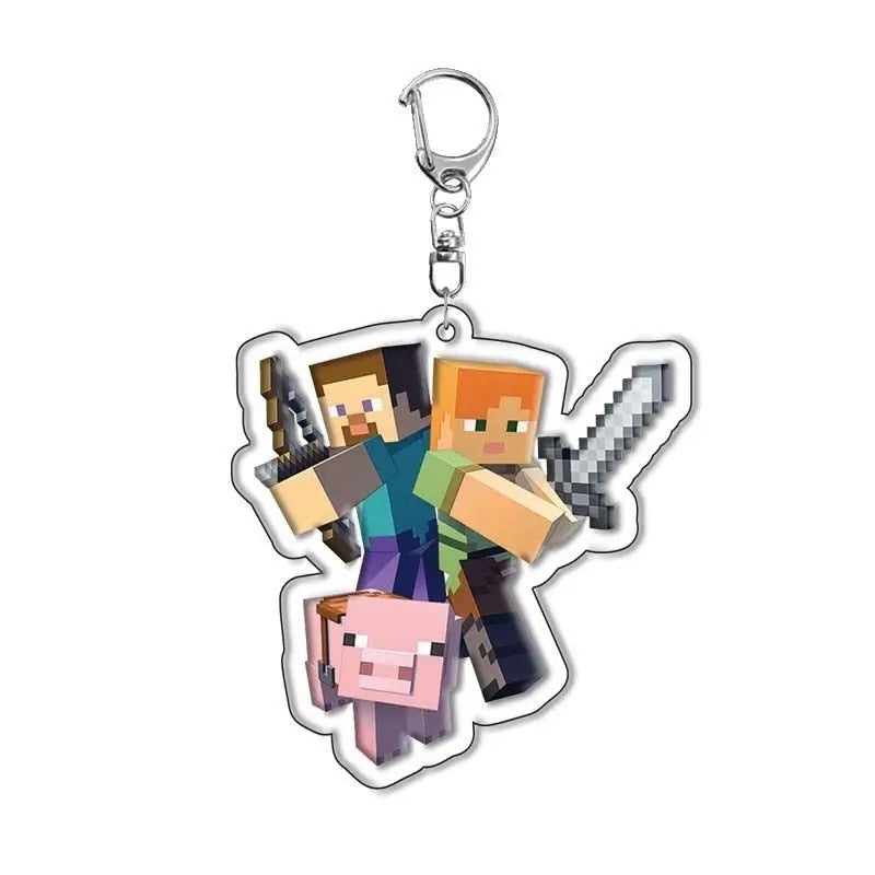 Cute Acrylic Keychain Charms – 12PCS Set