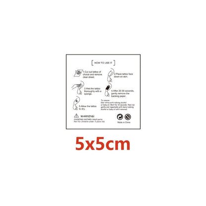 Kids Temporary Tattoo Stickers 5x5cm 20PCS Set