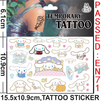 Temporary Tattoos for Kids Single Pack