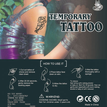 Temporary Tattoos for Kids Single Pack