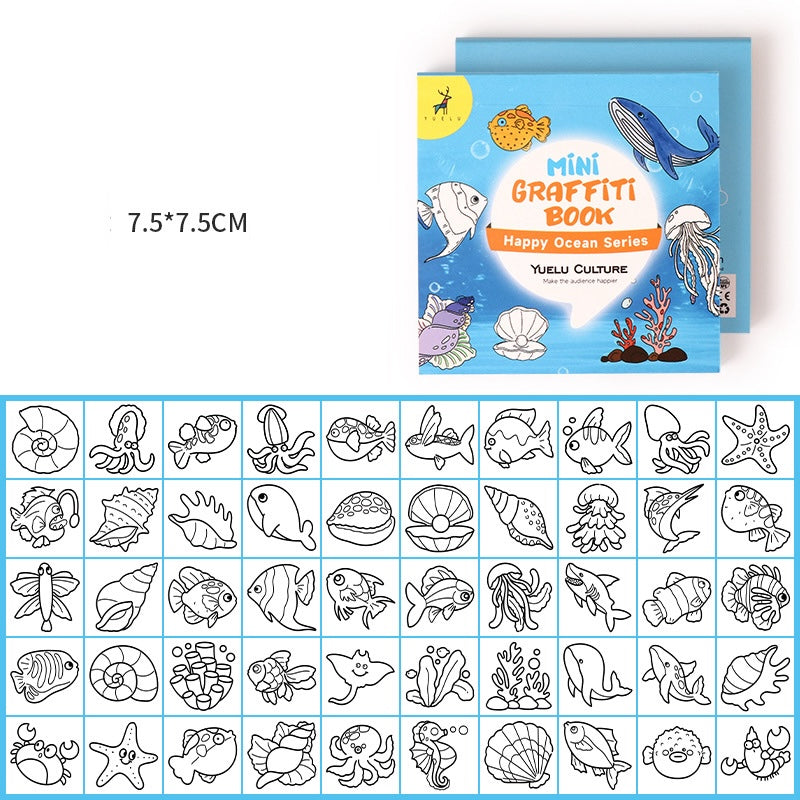 Mini Portable Doodle Coloring Memo Pad