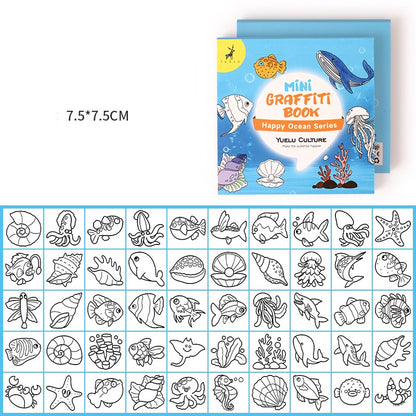 Mini Portable Doodle Coloring Memo Pad