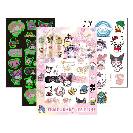 Kids Temporary Tattoos 4 Sheets Gift Set