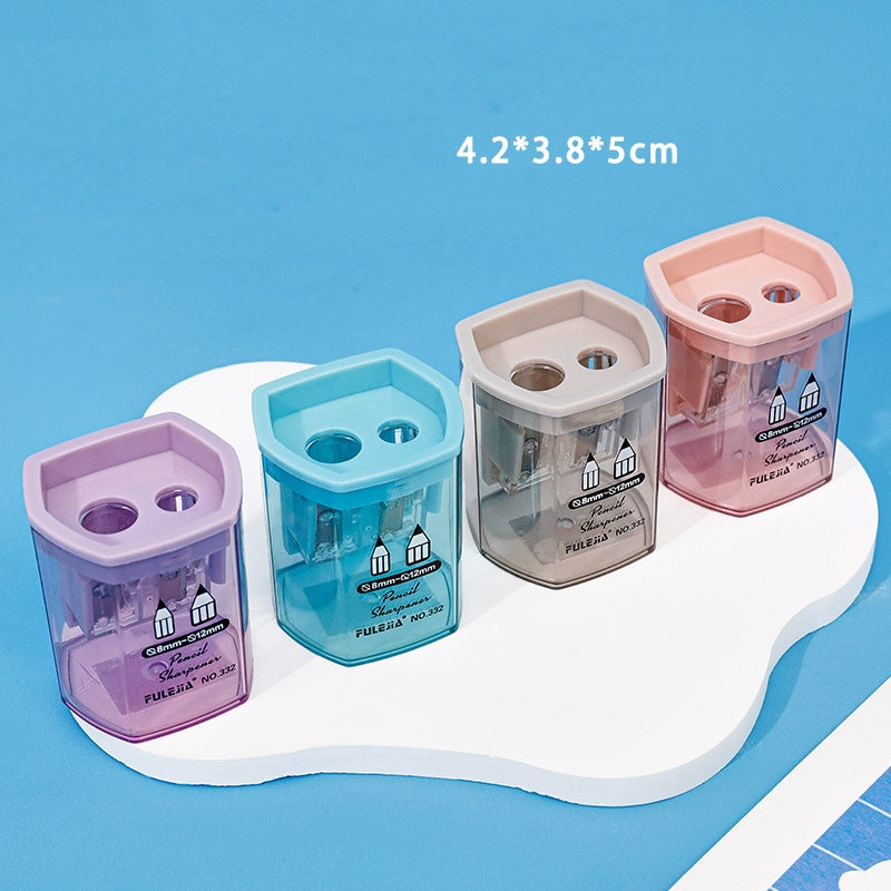 Cute Dual-Hole Pencil Sharpener