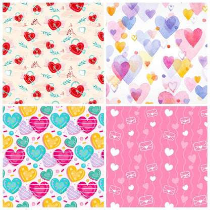 12-Sheet Valentine's Day DIY Paper Set