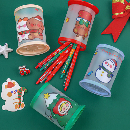 Christmas DIY Pen Holder – Foldable Desktop Organizer