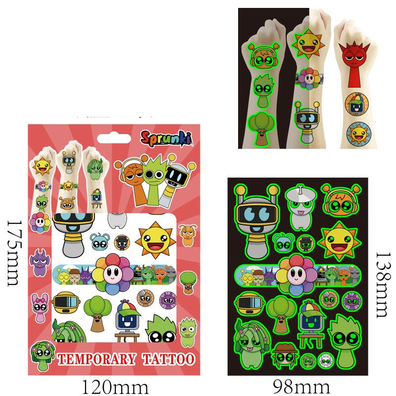 Kids Temporary Tattoos 4 Sheets Gift Set