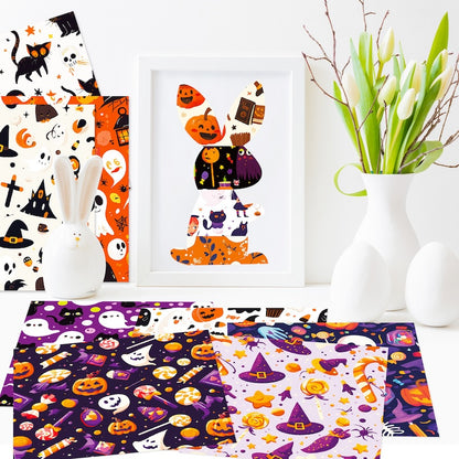 12-Sheet Halloween DIY Paper Set