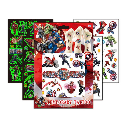 Kids Temporary Tattoos 4 Sheets Gift Set