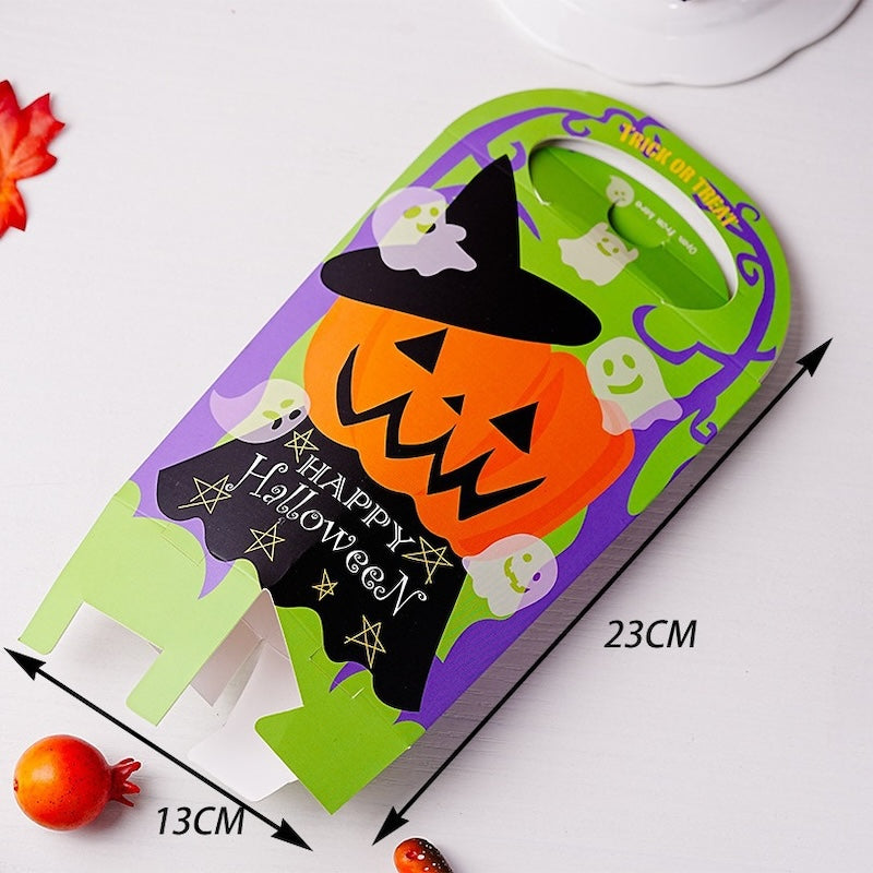 Halloween Pumpkin Cat Candy Gift Box - Pack of 12