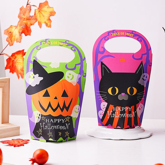 Halloween Pumpkin Cat Candy Gift Box - Pack of 12