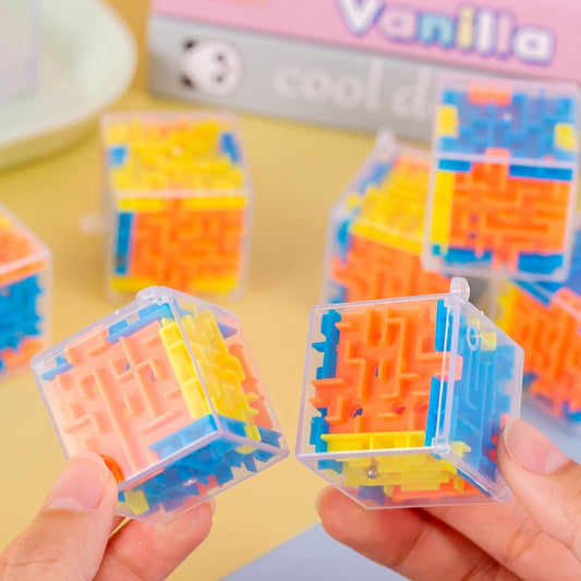 3D Cube Maze Bead Puzzle