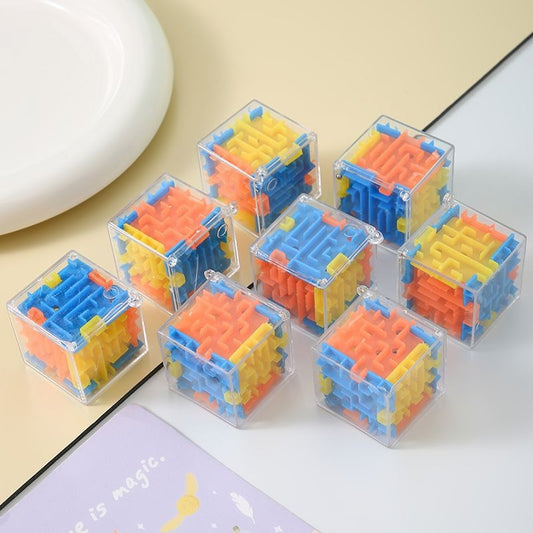 3D Cube Maze Bead Puzzle