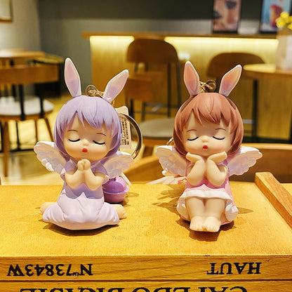 Annie Baby Angel Bell Keychain