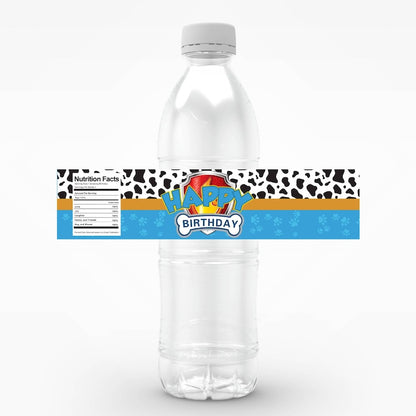 Birthday Party Water Bottle Labels 24PCS Set - Paw Patrol