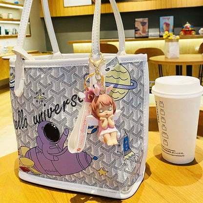 Annie Baby Angel Bell Keychain