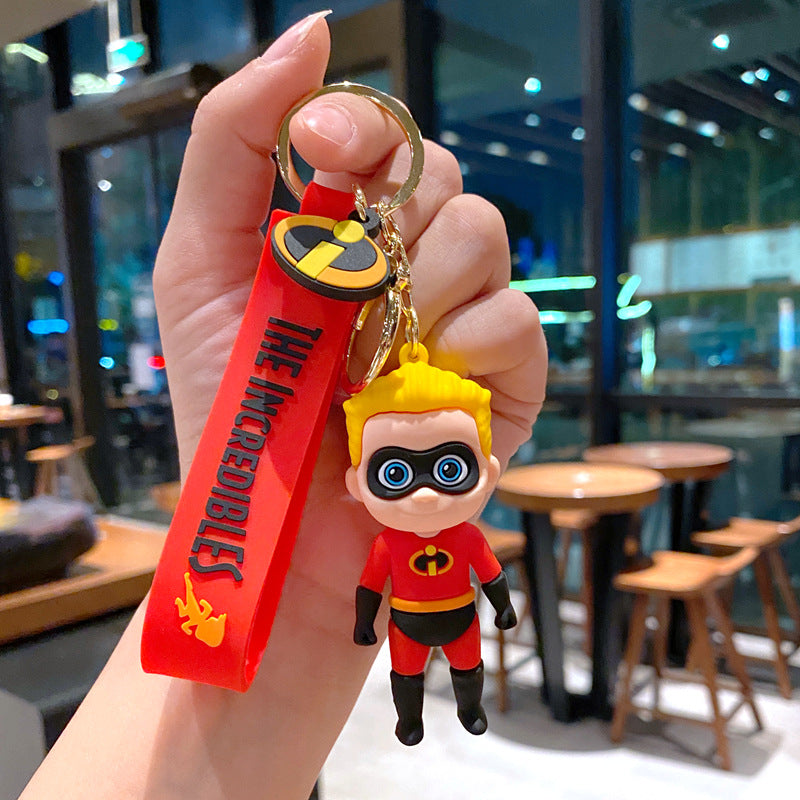 Cartoon Soft Silicone Keychain