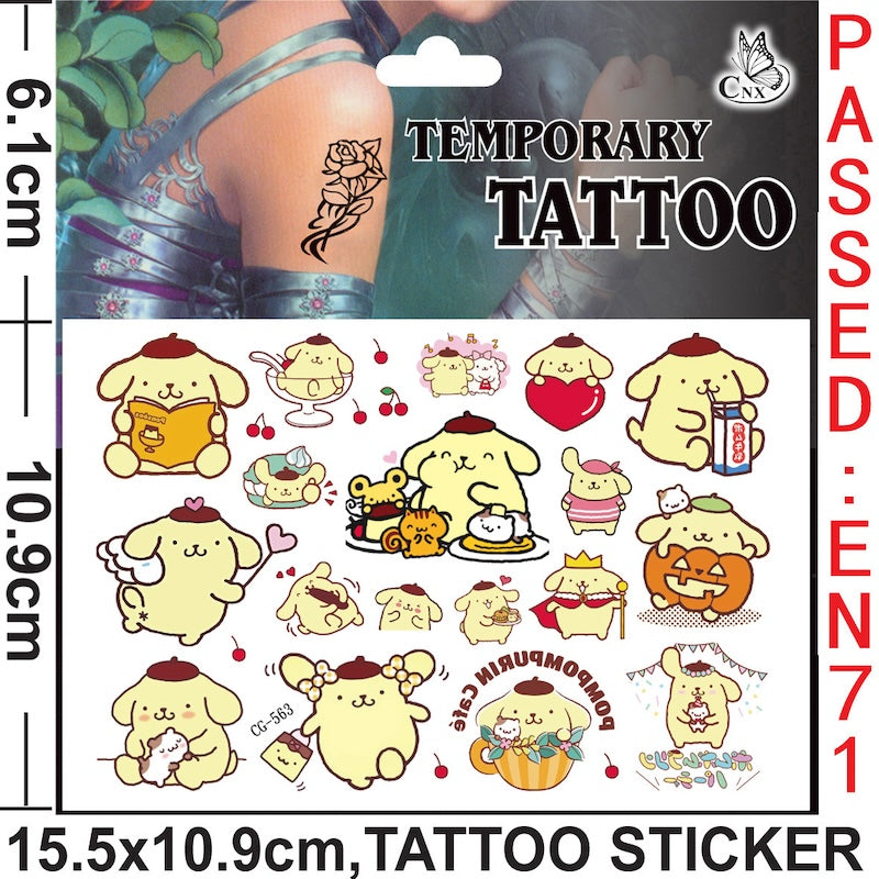 Temporary Tattoos for Kids Single Pack