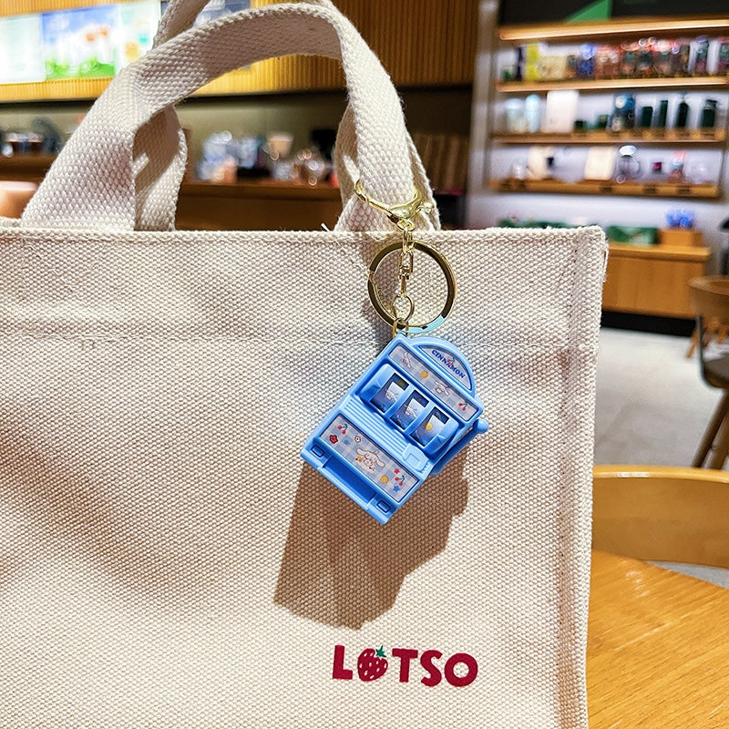 Cute Cartoon Pull-to-Reveal Keychain