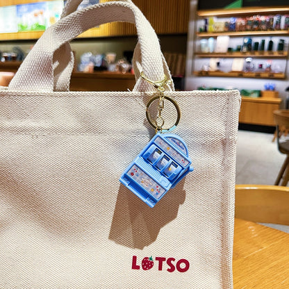 Cute Cartoon Pull-to-Reveal Keychain