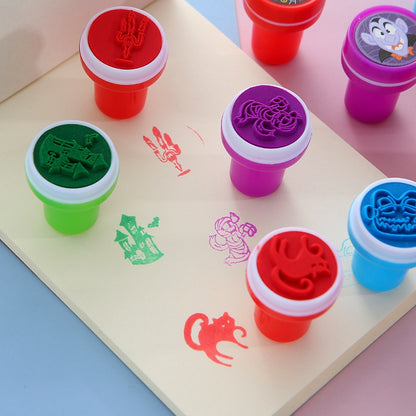 Cartoon Stamp Set – 24-Pack Halloween Kids Stamps