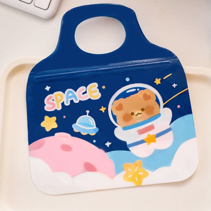 Cute Cartoon Resealable Handle Gift Bags