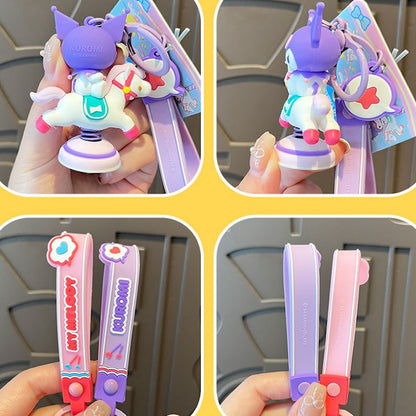 Joyful Shaking Carousel Keychain