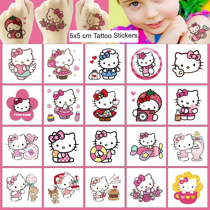 Kids Temporary Tattoo Stickers 5x5cm 20PCS Set