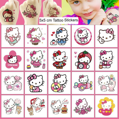 Kids Temporary Tattoo Stickers 5x5cm 20PCS Set