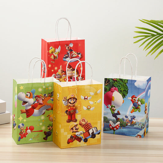 Cartoon Paper Gift Bag with Handle