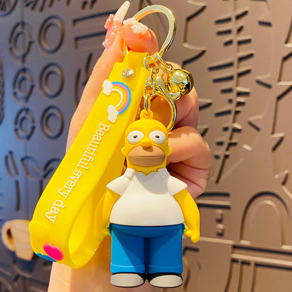 Cartoon Soft Silicone Keychain