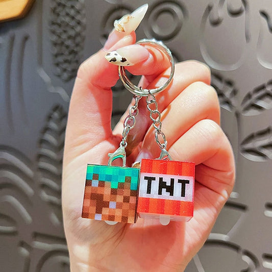 Light-Up Cube Keychain