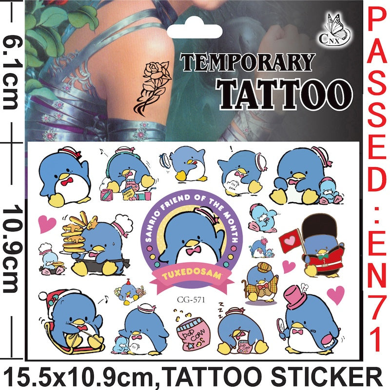 Temporary Tattoos for Kids Single Pack