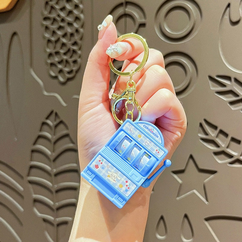 Cute Cartoon Pull-to-Reveal Keychain