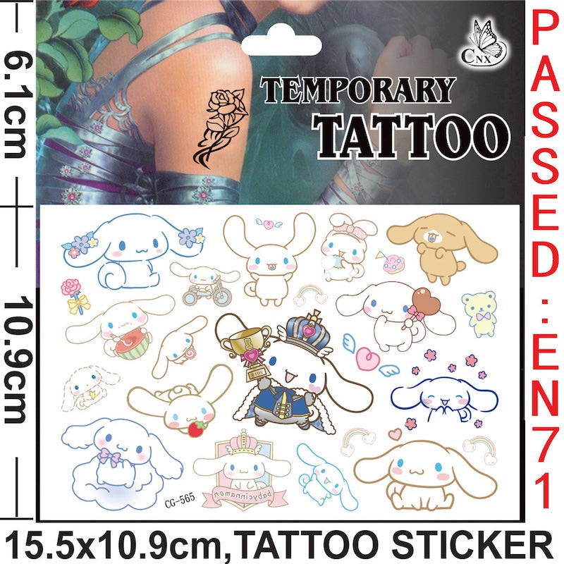 Temporary Tattoos for Kids Single Pack