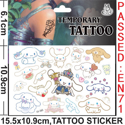 Temporary Tattoos for Kids Single Pack