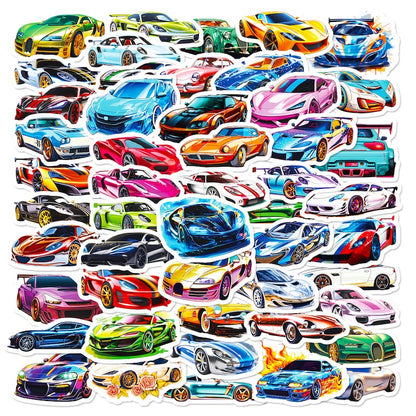 50PCS DIY Waterproof Stickers - Sports Car
