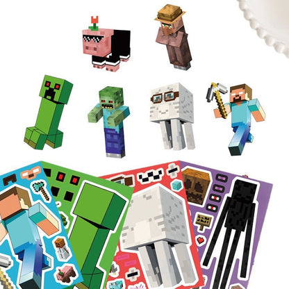 Make-a-Face DIY Sticker Set – 8 Sheets