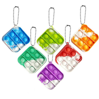 Pop Fidget Bubble Keychains – 12PCS Set