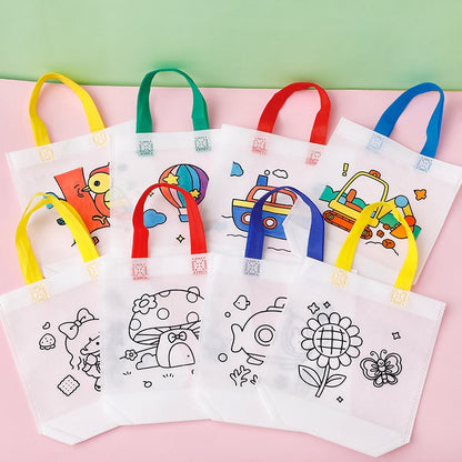 Kids DIY Coloring Tote Bag